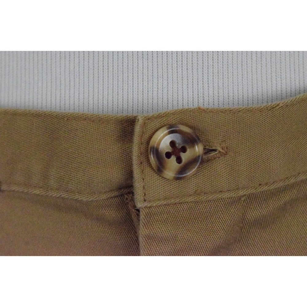 Vintage 90s Tan Cotton-Spandex Capri Pants size 6P | 27 waist - Picture 6 of 10